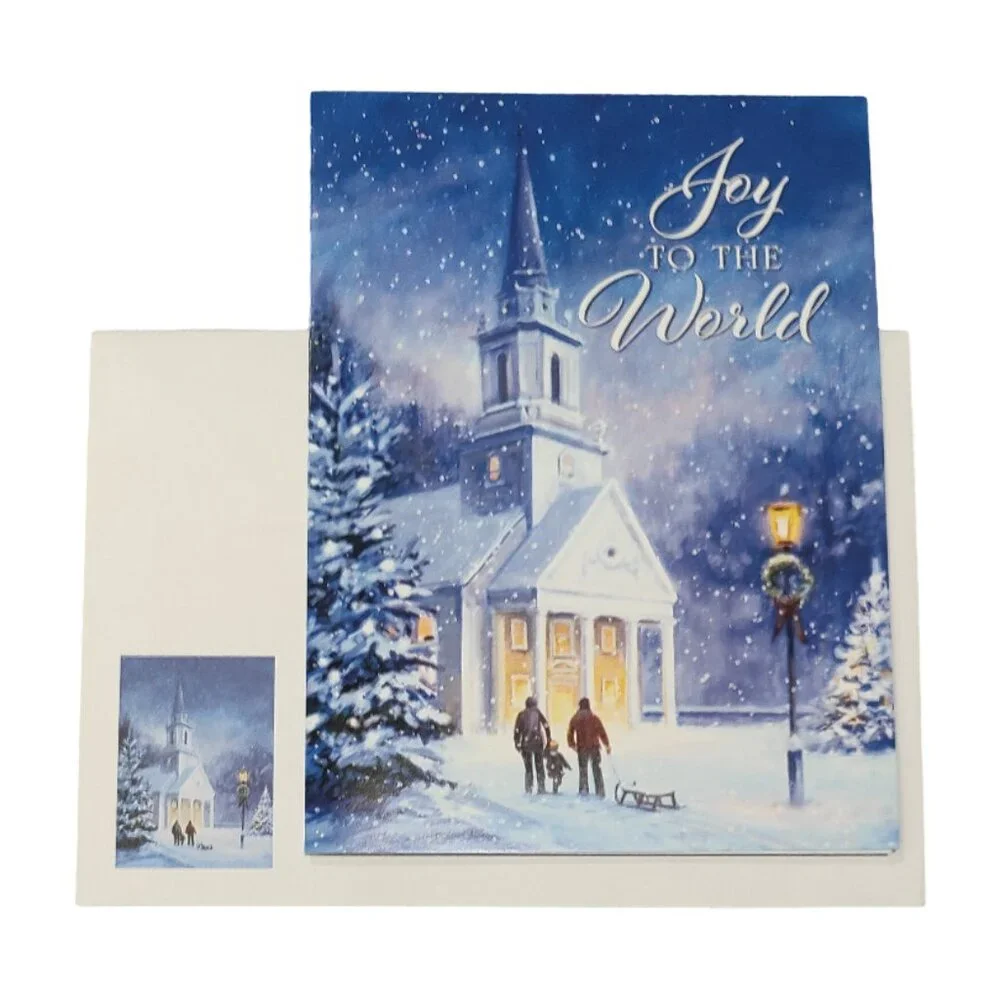 Set of 7 Christmas/Holiday Greeting Cards with Envelopes 